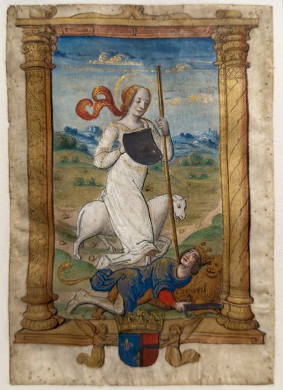 Pokora a pýcha. Les rondeaux des vertus, po roce 1515 (Malovaný a iluminovaný pergamen) od Jean Pichore