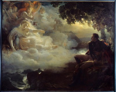 Alegorie státu Francie před návratem Napoleona Bonaparta (1769-1821) z tažení (expedice) Egypt (1798-1801) Obraz Jean Pierre Franque (1774-1860) 19. století ne. 2,61 x 3,26 m od Jean Pierre Franque