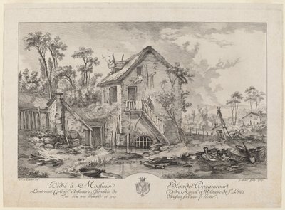 Dvůr od Jean Pierre Louis Laurent Hoüel after François Boucher