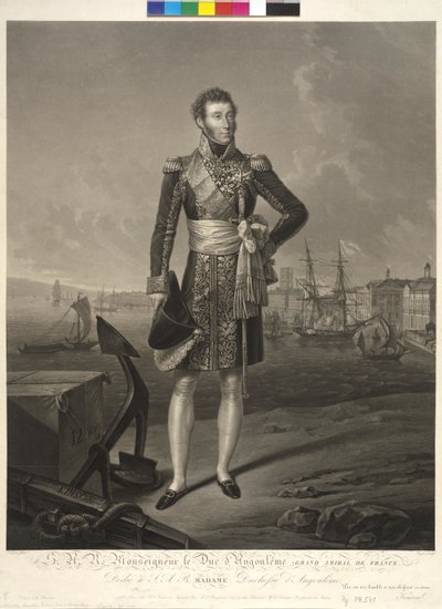 Francouzský dauphin Louis Anton od Jean Pierre Marie Jazet