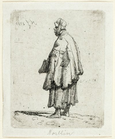 Žebračka od Jean Pierre Norblin de La Gourdaine