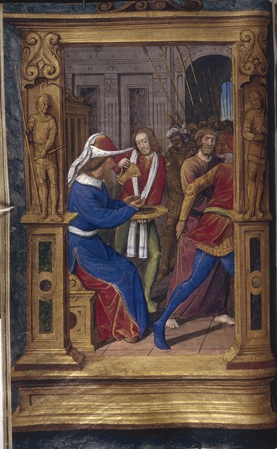 Pilát si myje ruce z Bastard Letters, asi 1490-1510 od Jean Poyet