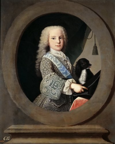 Luis Antonio Jaime ze Španělska 1727-1785, kardinál Infante, 1731. od Jean Ranc