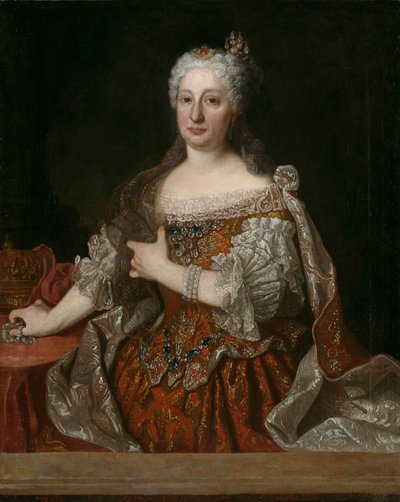 Portrét arcivévodkyně Marie Anny Rakouské 1683-1754, portugalské královny, c. 1729 od Jean Ranc