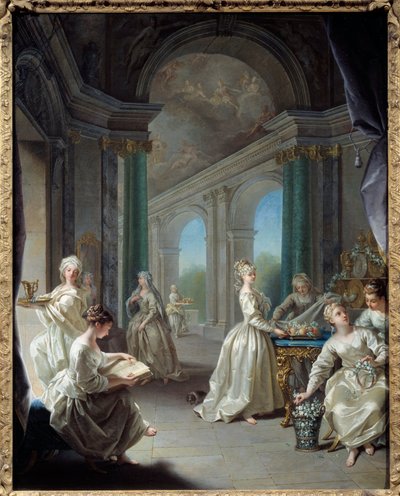 Moderní panny. Obraz Jean Raoux (1677 - 1734) od Jean Raoux