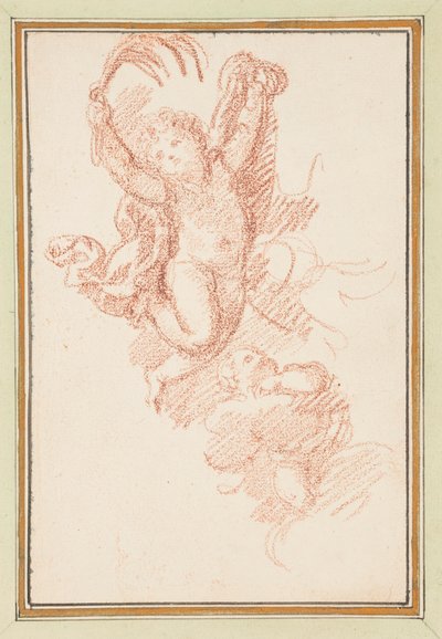Dva putti od Jean Robert Ango