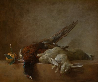 Zátiší s hrou od Jean Baptiste Simeon Chardin