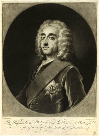 Philip Stanhope, hrabě z Chesterfieldu od Jean Simon