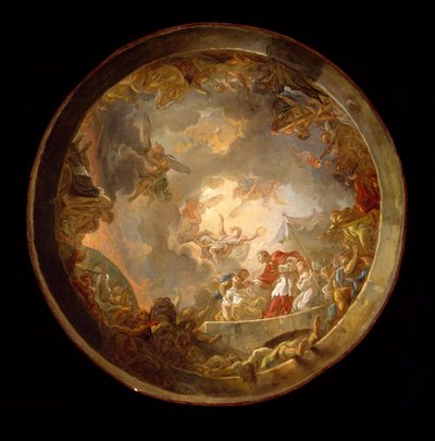 Svatý Carlo Borromeo při ošetřování obětí moru od Jean Simon Berthelemy