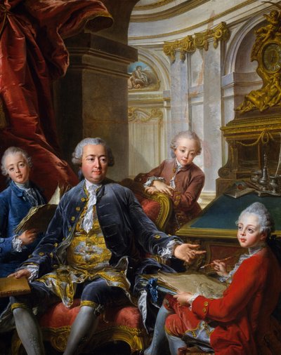 Monsieur Carre de Cande se svými třemi syny od Jean Valade