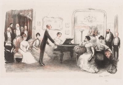 Buržoazní večer, 1907. od Jean Veber