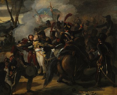 Smrt generála Colberta, asi 1809-10 (olej na látce) od Jean Victor Schnetz
