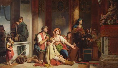Modlitba k Madoně, 1831 od Jean Victor Schnetz