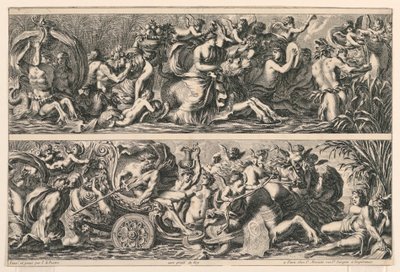 Dva vlysy, z „Fiezes Foliage and Other Ornaments“ od Jean le Pautre