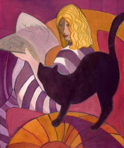 Volný jako pták, 2003-04 (akryl na plátně) od Jeanette Lassen