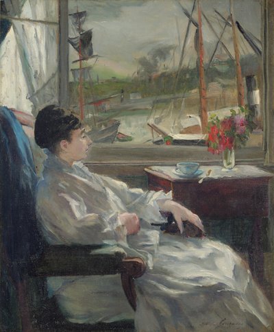 Portrét Evy Gonzalesové od Jeanne Guérard Gonzalès