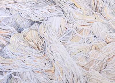 Bílá vlna, 2013 (kvaš na papíře) od Jeanne Maze