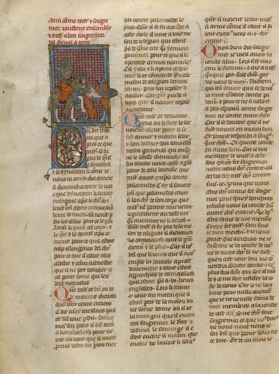 Tristan Unhorsing Sagremor od Jeanne de Montbaston