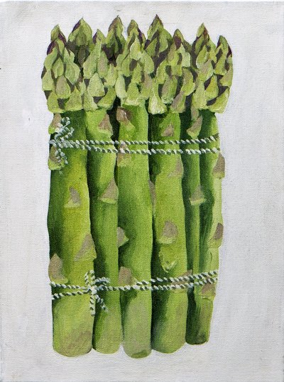 Chřest,2013 (akryl na plátně) od Jennifer Abbott