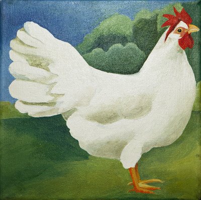 Kohout, 2013 (akryl na plátně) od Jennifer Abbott