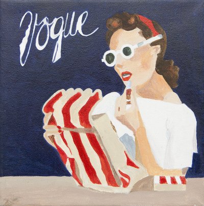 Obálka Vogue (akryl) od Jennifer Abbott