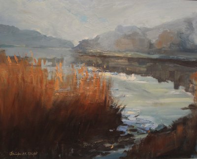 Batson Creek Salcombe , podzim . olej na plátně, 2016 od Jennifer Wright