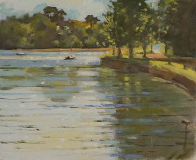 Salcombe Creek II (olej na plátně) od Jennifer Wright
