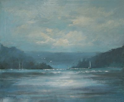 Salcombe Late Afternoon (olej na plátně) od Jennifer Wright