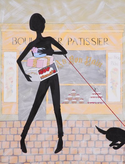 Boulangier Patissier, 2009 (akryl na plátně) od Jenny Barnard