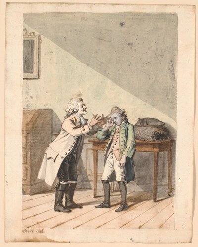 Scéna P.A. Heibergův „De Vonner og de Vanner“. od Jens Juel