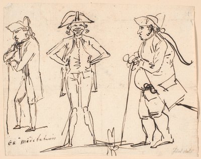 Rozjímání. Karikatury Clemense, Juela a Charlese Bonnetových od Jens Juel