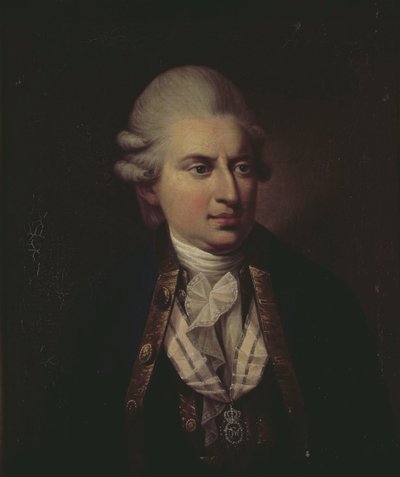 Portrét hraběte Johanna Friedricha Struensee (1737-1772) (olej na plátně) od Jens Juel