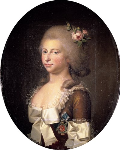 Portrét Louise Auguste z Dánska 1771-1843, 1784. od Jens Juel