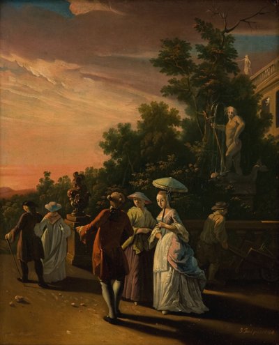 Promenáda v parku od Jens Juel
