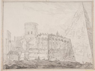 Cestiuspyramiden ved Porta S. Paulus od Jens Petersen Lund