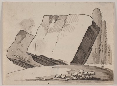 Úlomky ruin a cypřiše od Jens Petersen Lund