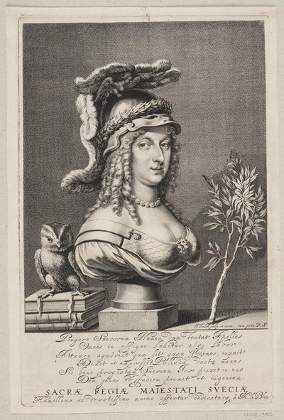 Švédská královna Christina od Jeremias Falck