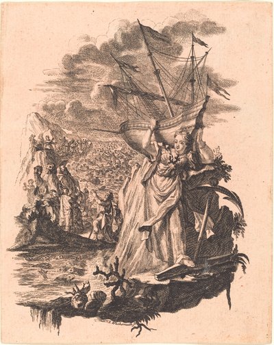 Alegorie vody od Jeremias Wachsmuth
