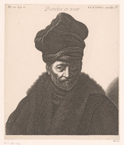 Portrét Filóna Alexandrijského Philon le Juif (titul na objektu) Busty filozofů a králů (název série) od Jerôme David (attributed to)