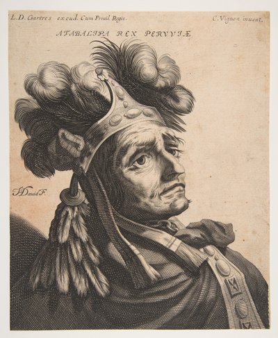 Atabalipa, král Peru, ca. 1634-37. od Jerôme David