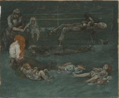 Lavička v parku v noci, 1909. od Jerome Myers