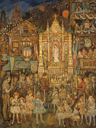 Pouliční svatyně, 1931. od Jerome Myers