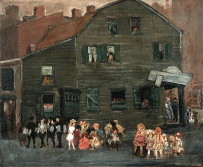 The Old House, cca 1910 (olej na plátně) od Jerome Myers