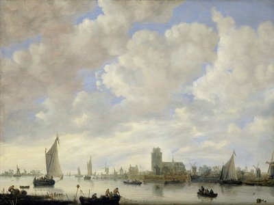 Pohled na Merwede u Dordrechtu od Jeronymus van Diest (II) (attributed to)
