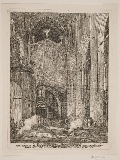 Interiér kostela sv. Catharina Church v Hamburku od Jes Bundsen