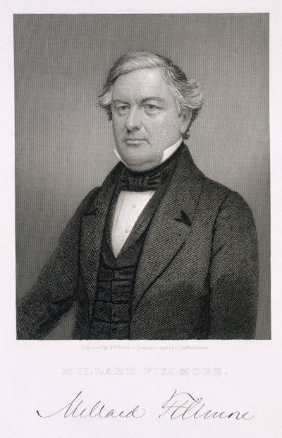 Millard Fillmore, vyryl Thomas B. Welch (1814-74) podle daguerrotypie od Jesse H. Whitehurst