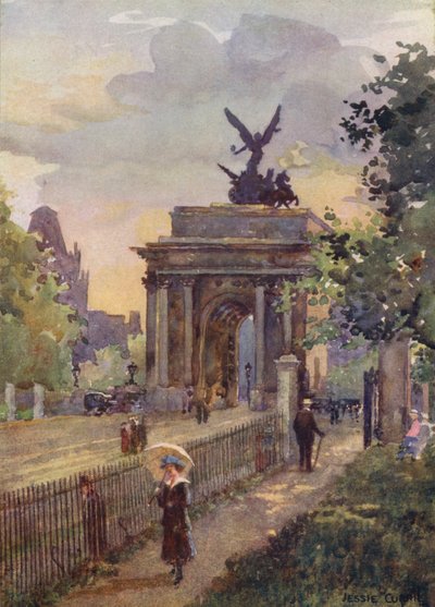 Constitution Hill (barevná litografie) od Jessie Currie