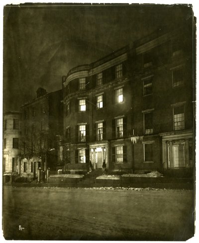 Beacon St, Boston, Ma, USA, cca 1902-10 (želatinová stříbrná fotografie) od Jessie Tarbox Beals