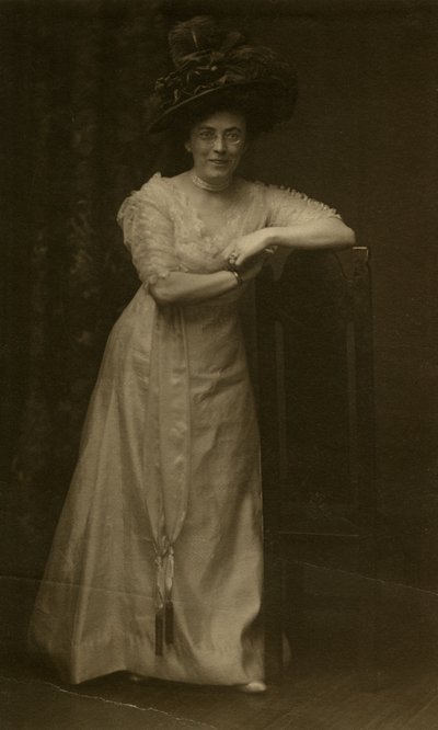 Bealsův autoportrét, cca 1905-40 (želatinová stříbrná fotografie) od Jessie Tarbox Beals