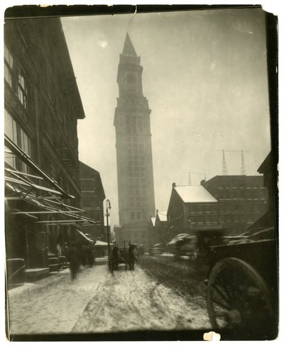 Custom House, Boston, USA, cca 1902-10 (želatinová stříbrná fotografie) od Jessie Tarbox Beals
